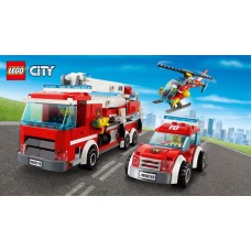 60010B vafa Lego City Fire Pompieri si masini de interventie 30x20cm